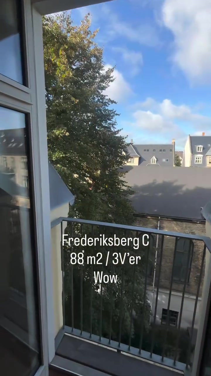 3-værelses bolig, 88 m² – Frederiksberg C